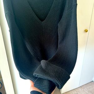 Black V-Neck Sweater
